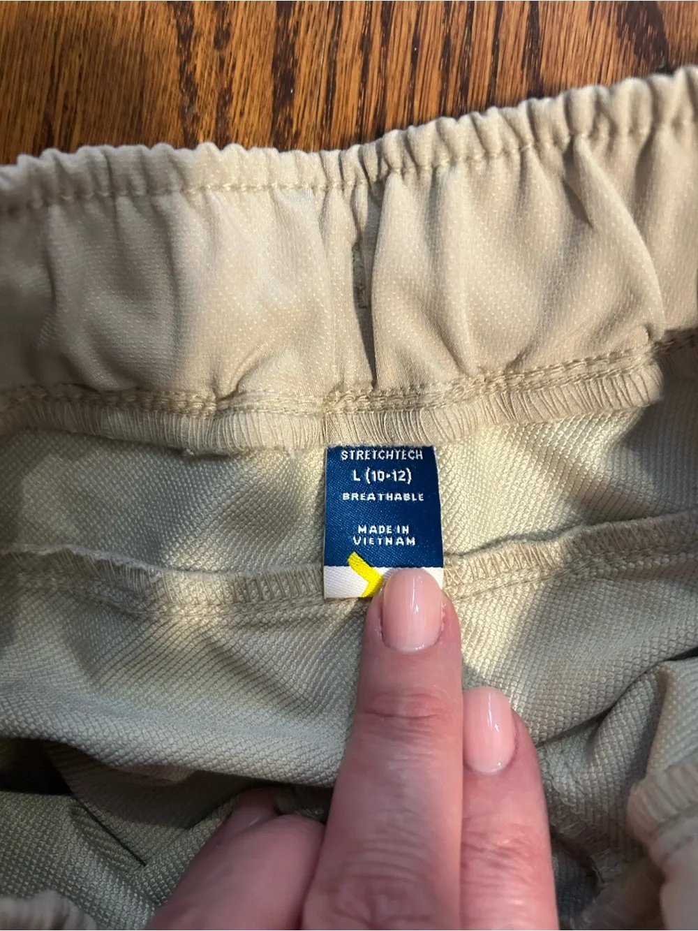 Old Navy Boy’s Casual Jogger Pants in Light Beige
